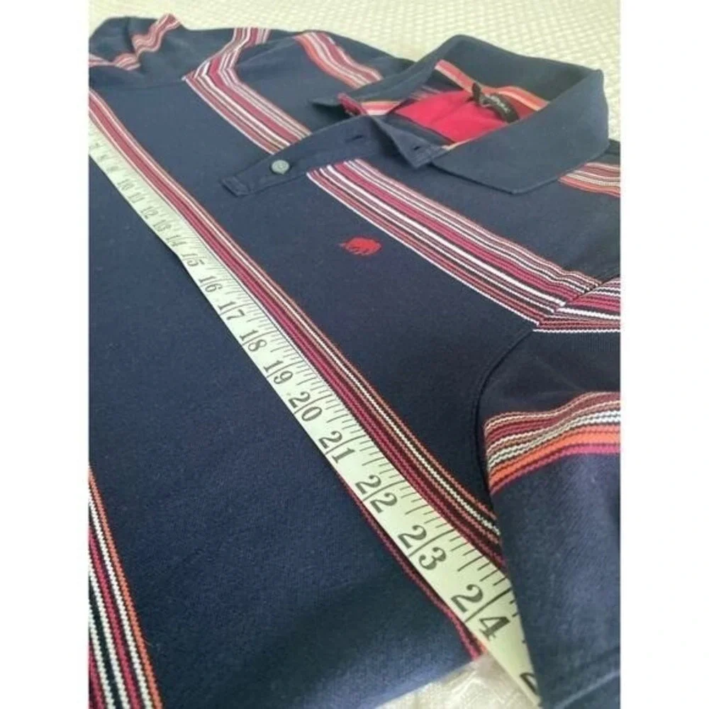 Banana Republic Mens Polo Shirt Short Sleeve‎ Striped Casual Top Size XL Tall
